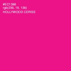 #EC1388 - Hollywood Cerise Color Image