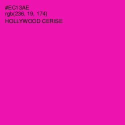 #EC13AE - Hollywood Cerise Color Image