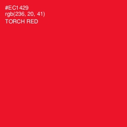 #EC1429 - Torch Red Color Image