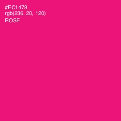 #EC1478 - Rose Color Image