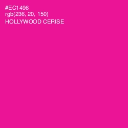 #EC1496 - Hollywood Cerise Color Image