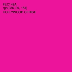 #EC149A - Hollywood Cerise Color Image