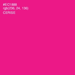 #EC1888 - Cerise Color Image