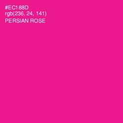 #EC188D - Persian Rose Color Image