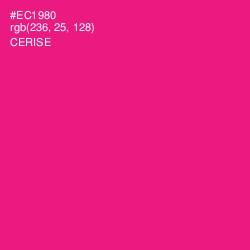 #EC1980 - Cerise Color Image