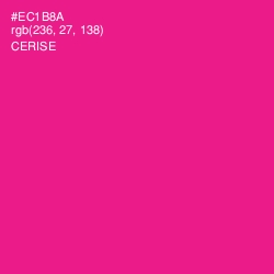 #EC1B8A - Cerise Color Image