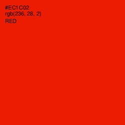 #EC1C02 - Red Color Image