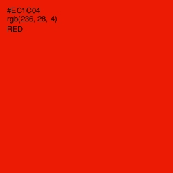 #EC1C04 - Red Color Image