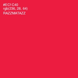 #EC1C40 - Razzmatazz Color Image