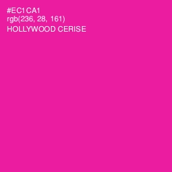 #EC1CA1 - Hollywood Cerise Color Image