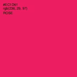 #EC1D61 - Rose Color Image