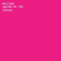 #EC1D82 - Cerise Color Image