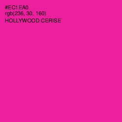 #EC1EA0 - Hollywood Cerise Color Image