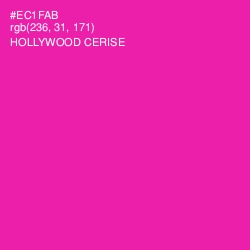 #EC1FAB - Hollywood Cerise Color Image