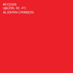 #EC2029 - Alizarin Crimson Color Image