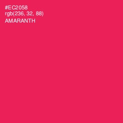 #EC2058 - Amaranth Color Image