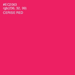 #EC2063 - Cerise Red Color Image