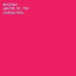 #EC2064 - Cerise Red Color Image