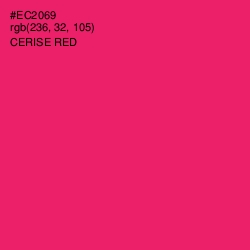 #EC2069 - Cerise Red Color Image