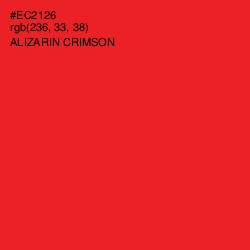 #EC2126 - Alizarin Crimson Color Image