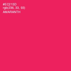 #EC215D - Amaranth Color Image