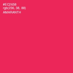 #EC2658 - Amaranth Color Image