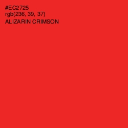 #EC2725 - Alizarin Crimson Color Image