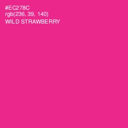 #EC278C - Wild Strawberry Color Image