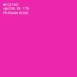 #EC27AD - Persian Rose Color Image