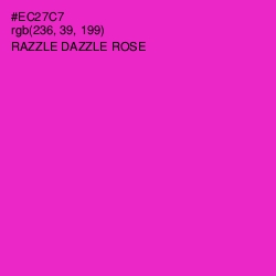 #EC27C7 - Razzle Dazzle Rose Color Image