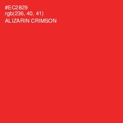 #EC2829 - Alizarin Crimson Color Image
