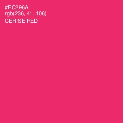 #EC296A - Cerise Red Color Image