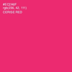 #EC2A6F - Cerise Red Color Image