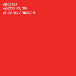#EC2B26 - Alizarin Crimson Color Image