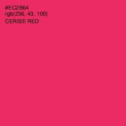 #EC2B64 - Cerise Red Color Image