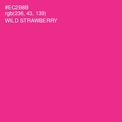 #EC2B8B - Wild Strawberry Color Image