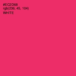 #EC2D68 - Cerise Red Color Image