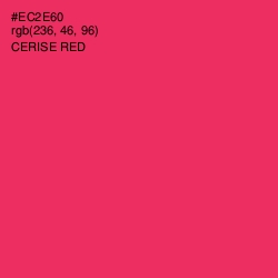 #EC2E60 - Cerise Red Color Image