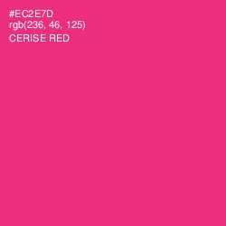 #EC2E7D - Cerise Red Color Image