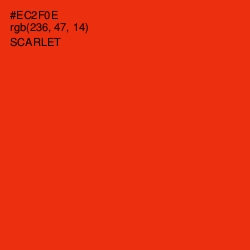 #EC2F0E - Scarlet Color Image