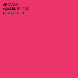 #EC336A - Cerise Red Color Image