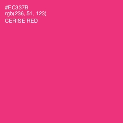 #EC337B - Cerise Red Color Image