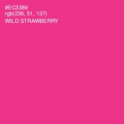 #EC3389 - Wild Strawberry Color Image