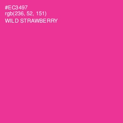 #EC3497 - Wild Strawberry Color Image