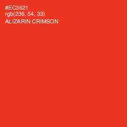 #EC3621 - Alizarin Crimson Color Image