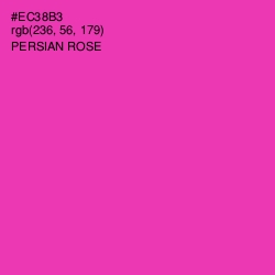 #EC38B3 - Persian Rose Color Image