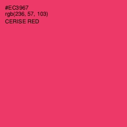 #EC3967 - Cerise Red Color Image