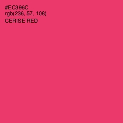 #EC396C - Cerise Red Color Image