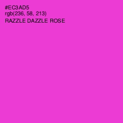#EC3AD5 - Razzle Dazzle Rose Color Image