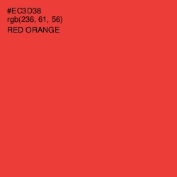 #EC3D38 - Red Orange Color Image